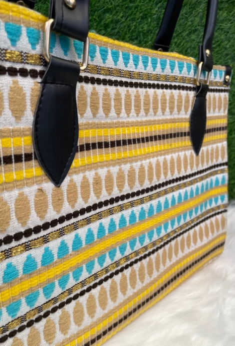 Aqua marine boho bag