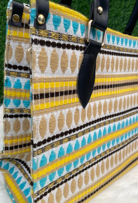 Aqua marine boho bag